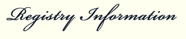 Dave & Melissa's - Registry Information